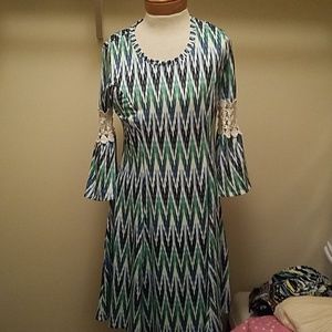 Special occasion shades of teal womens dress